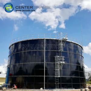 China Industrial Waste Water Storage Tanks ,  Porcelain Enamel Biogas Storage Tank Dark Green on sale
