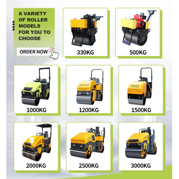 High Quality 2ton Min Double Drum Roller Vibratory Asphalt Road Roller Compactor for Road Paving