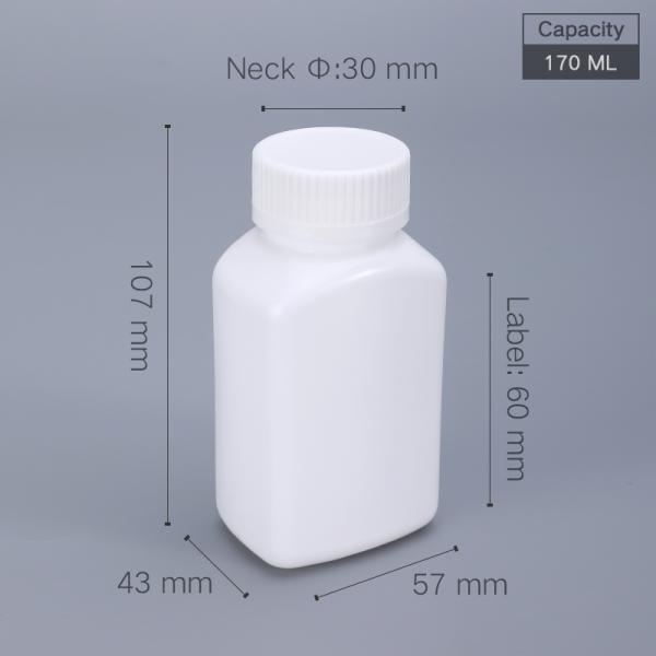 Injection Plastic 100ml 3.5oz Custom HDPE Liquid Container for Pharmaceutical Pill Bottle