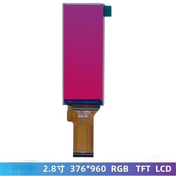 2.8 inch tft lcd display 376*960 resolution 30 PIN 16 bit RGB interface brightness 350c/d