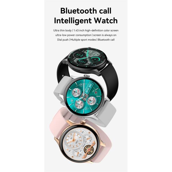 APP Control AMOLED BT Calling Smartwatch Practical 1.43 Inch HK85