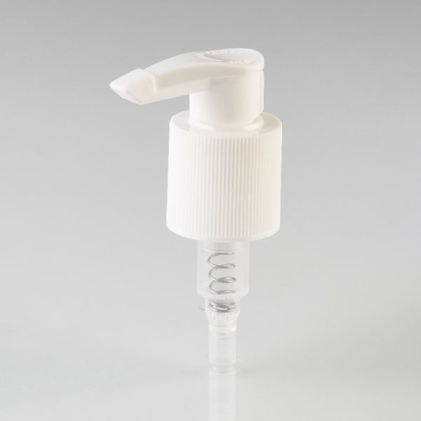 304 Spring Plastic Lotion Pump with Smooth Matt Closure and Inside Outside Spring for Cosmetic Dispenser