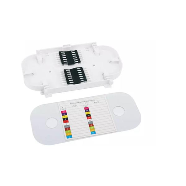 Stackable ABS 24 Core 12 Fiber Optic Splice Tray For FTTH