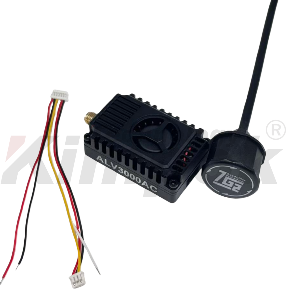 Ultra Long Range 7.2G 3W VTX FPV Drone Accessory Video Transmitter Switchable Power 25mW/1000mW/3000mW UAV VTX 64CH Image Transmission Shenzhen Made