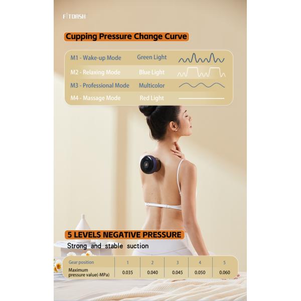 12 mins Default Working Time Automatic Electronic Gua Sha Pumping Cupping Therapy Set