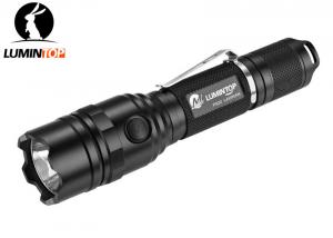 Special Lumintop Ps20 LED Torch , Military Torch Flashlight Stainless Steel Clip