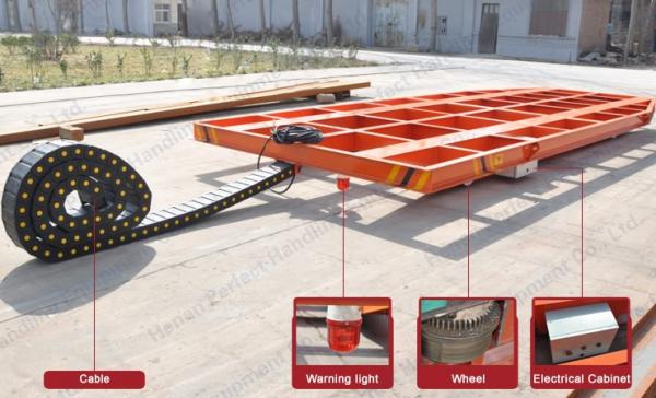 Cable Reel Power Steel Rail Transfer Cart Abrasive Blast and Paint Facility material handling equipment