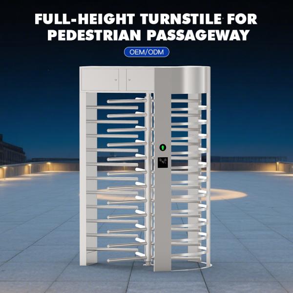 Semi-Automatic Full-Height Turnstile for Construction Sites with Face Recognition Support