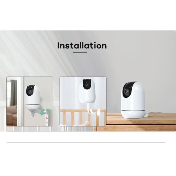 720P HD Baby Monitor with Night Vision and Two-Way Audio