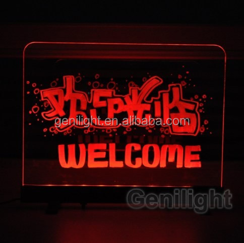 Indoor Mini RGB Transparent LED Writing Board Panel Size 20*30cm for Shop Display