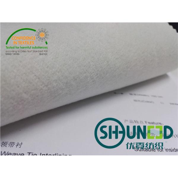 100% Polyester Tie Interlining Fabric NTI-1360 Soft Handfeeling 150cm Width