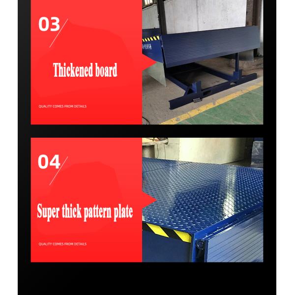 Capacity 10 Workshop Automatic Dock Plate Dock Door Levelers Air Dock Leveler Manual Type Heavy Duty Loading Ramp for Warehouse Logistics