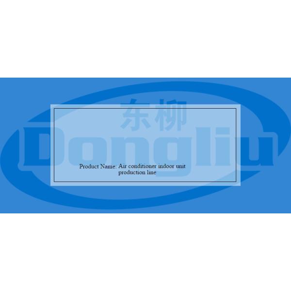 Air Conditioner Indoor Unit Production Line