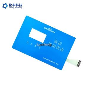 Quality Embossed Buttons PET Custom Membrane Switch With Glossy Surface for sale