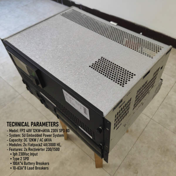 Eltek Rectiverter Power System 12KW DC 6KVA AC Smartpack2 Touch Control