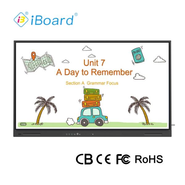 65 Inch 4K UHD Interactive Flat Panel Smart TV with New Android System Equipment For Classroom Office Meeting