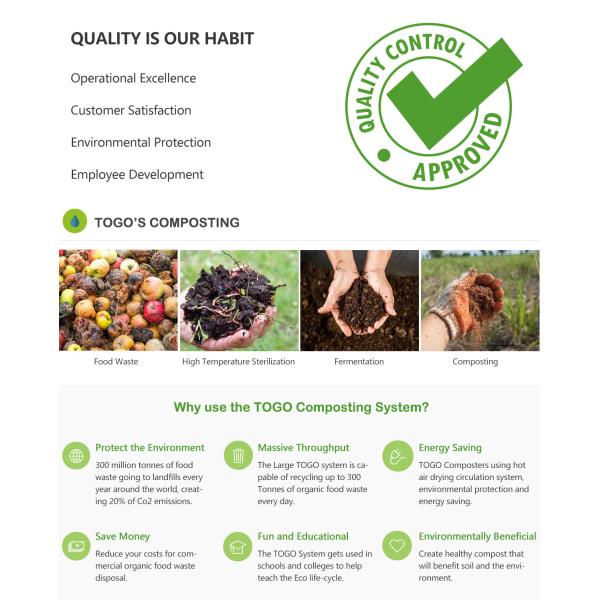 24H Processing Food Waste Recycling Machine Automatic Kitchen Waste Fertilizer Machine