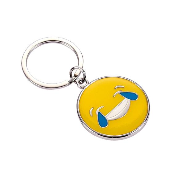 Custom Shaped Metal Keychains with Lacquer Plating for Souvenirs