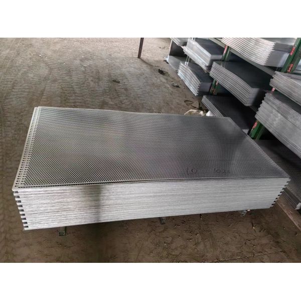1000×2000mm Silver Perforated Stainless Steel Sheet 1.5mm Hole