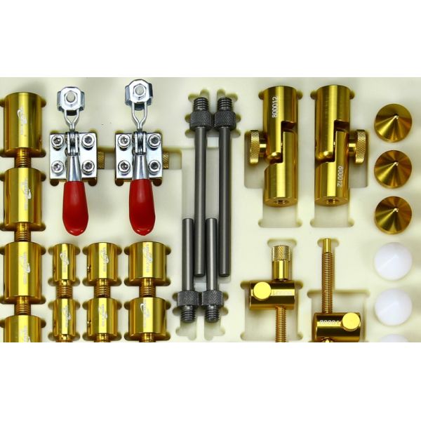 Precision Aluminum Fixture Components Kit for CMM (108 Pieces) – Includes Baseboard, Springs, Rods