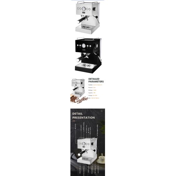Bluetooth Sensor Technology Professional Barista Automatic Espresso Coffee Maker for Home