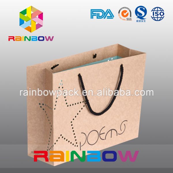 Dreamlike Design Customized Paper Bags with Handle for Shopping