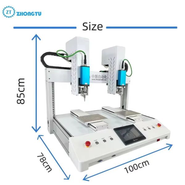 PLC Control System SMT Automatic Dispensing Machine Glue Dispenser Dispensing Robot System with Screw Locking Function