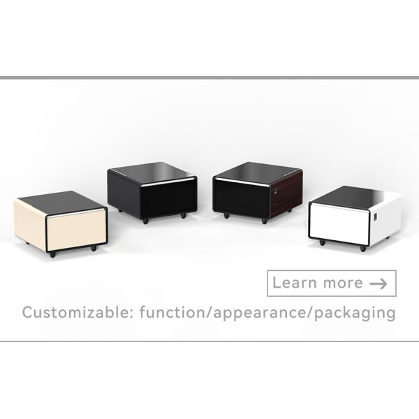 Wireless Charging Smart Tea Side Table With Compressor And 110-240V Voltage For Bedroom