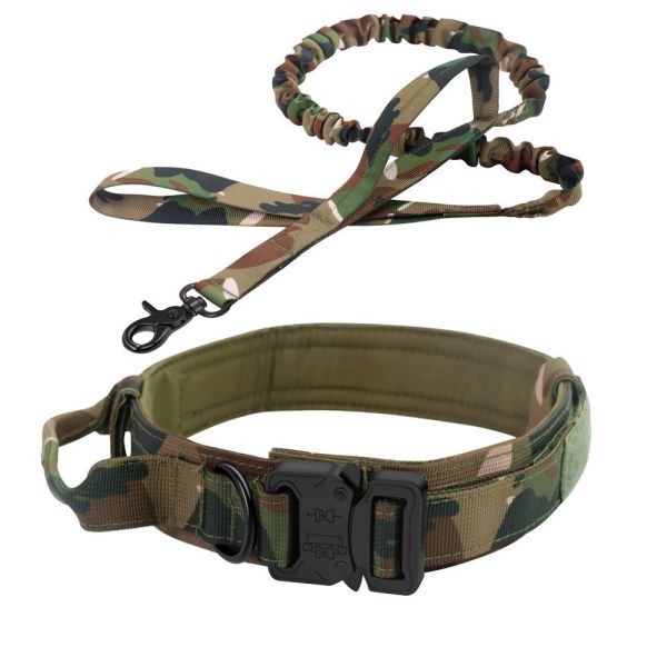Nylon Tactics Camouflage Dog Collar For ​Medium Large Sized