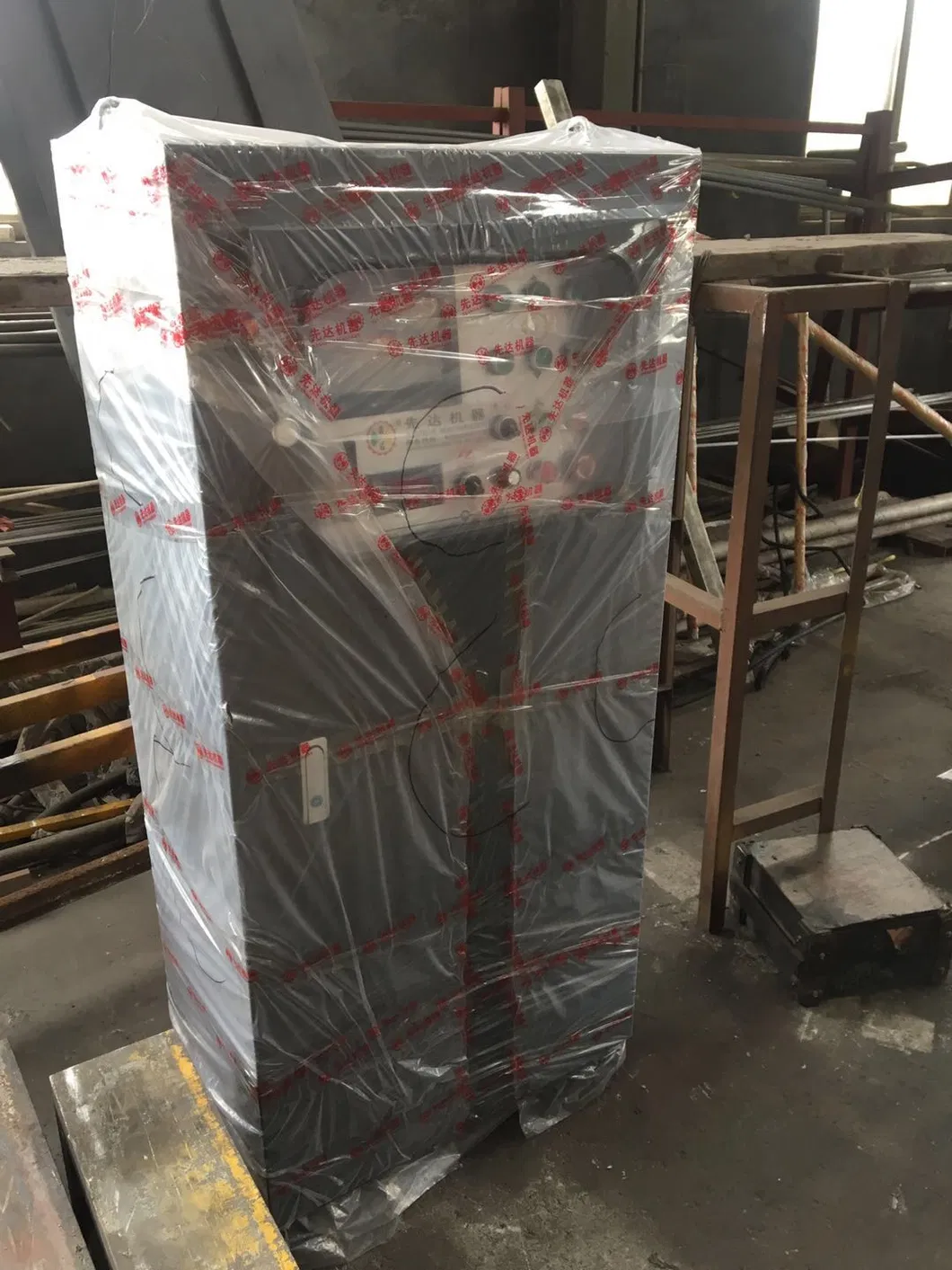 Secured machine for transport