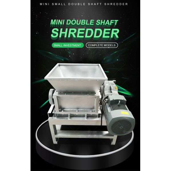100 Model Mini Double Shaft Garbage Crushing Machine Plastic Scrap Metal Shredder Machine For Plastic Recycling/Metal Recycling