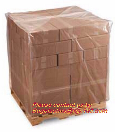 Plastic flat bottom vinyl cover /plastic poly pallet cover, Big square bottom poly pallet cover, huge clear plastic pall