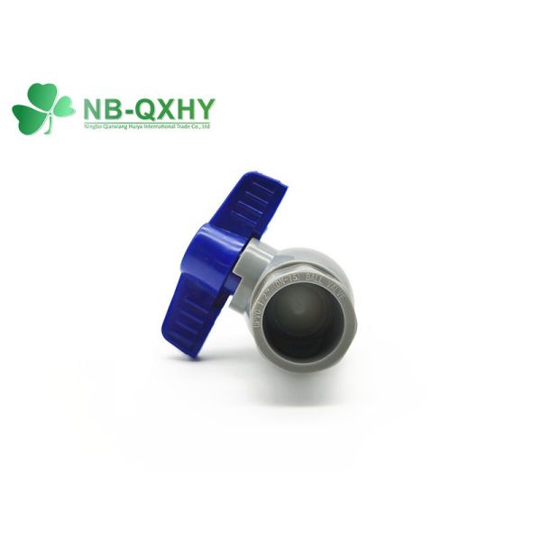 Customization Options Blue Handle PVC Plastic Octagonal Ball Valve for 3/4" Threads