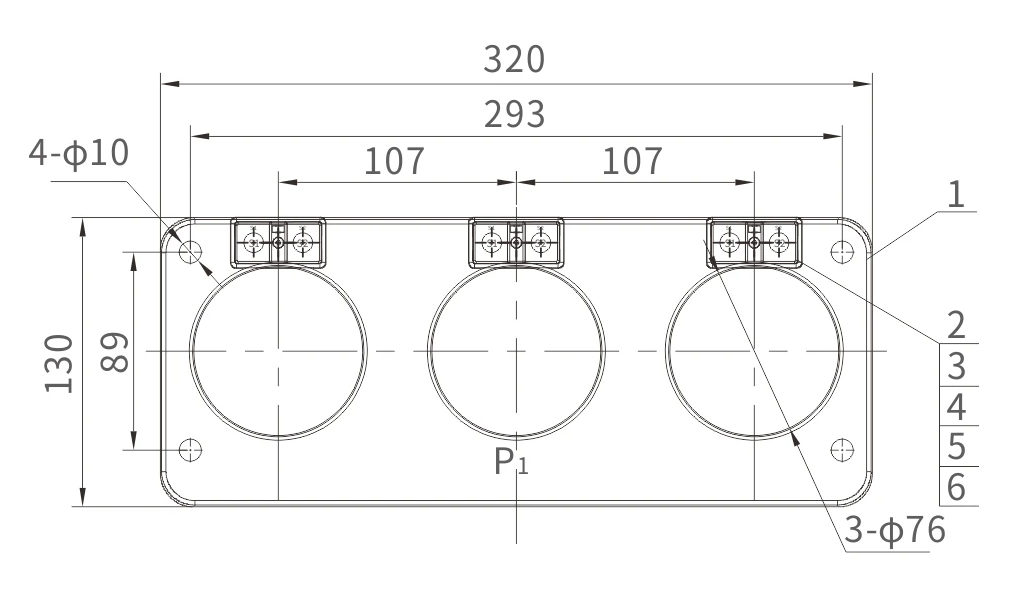 Precision Engineered Three Phase Integrated Current Transformer 75-600A