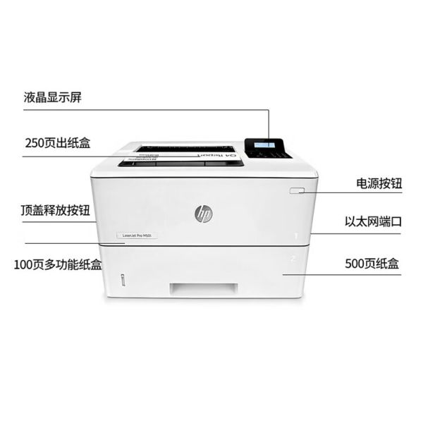 H P 501dn 507dn Black White Laser Printer Duplex Office Network A4 Multifunctional All-in-One Machine New 1-Year Warranty