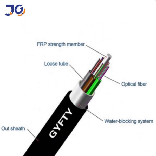 Gyfty 24 Core Aerial Duct Cable , Gyfty Fiber Optic Cable