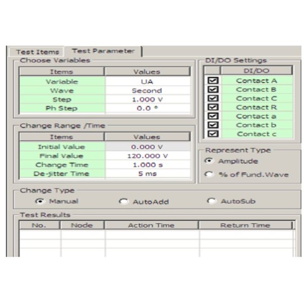 Three Phase Protection Relay Test Equipment LCD Display