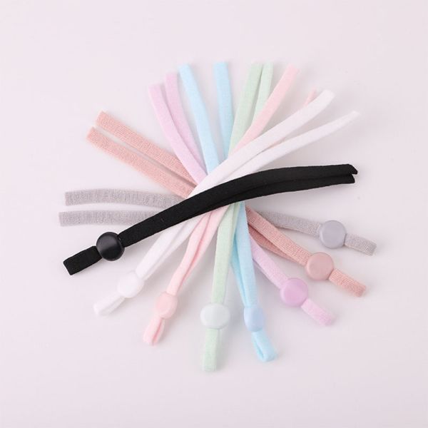 5mm flat adjustable elastic band earloop cord for facemask earloop strap