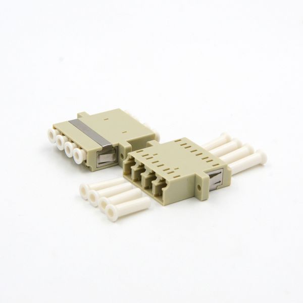 FTTH Optical Fiber LC Upc Adapter Multimode Quad Om1 Om2 Quad Coupler