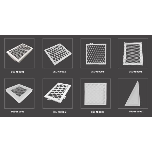 Carving perforation aluminum mesh ceiling customized solutions for ventilation ceiling decoration and lighting integration