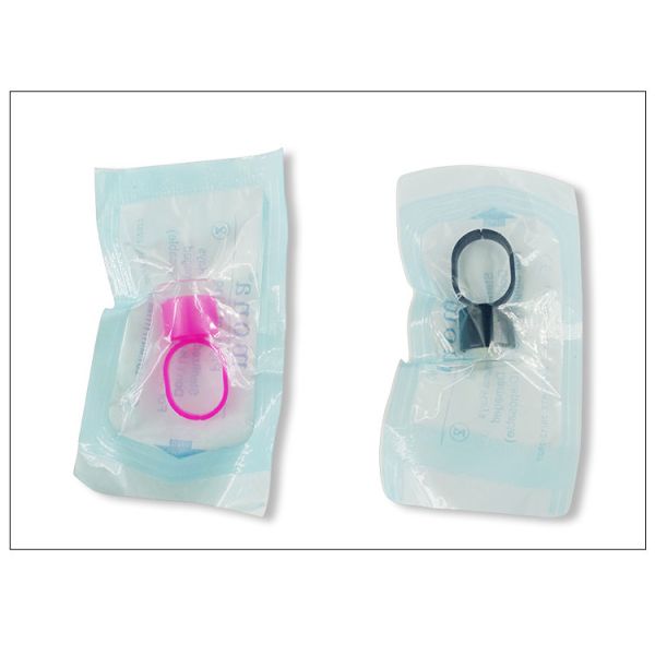 Pink Pigment Ink Cups Ring Disposable With Sponge For Permanent Makeup Tattoo Machine