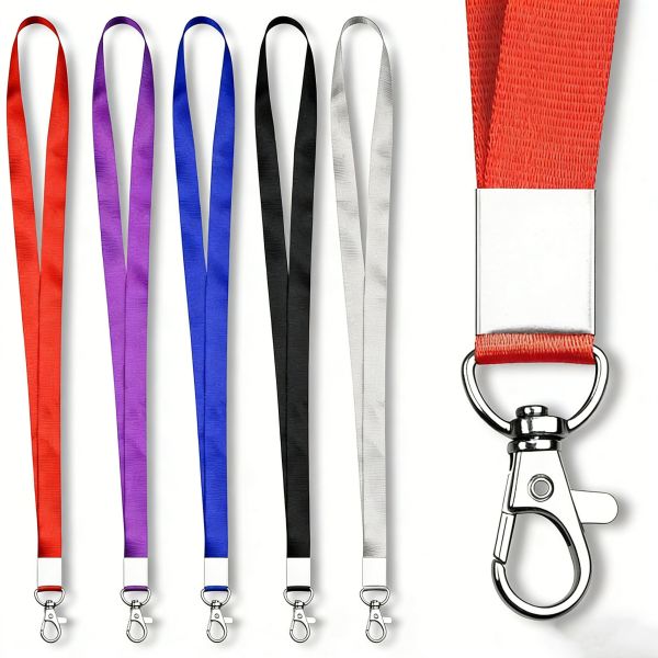 Customized polyester lanyard keychains with silkscreen printing are perfect for personalized motorcycle keys.