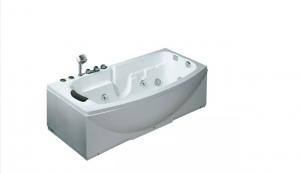 Quality Compact Chromotherapy Bath Tubs Massage Whirlpool Acrylic Thin Edged for sale