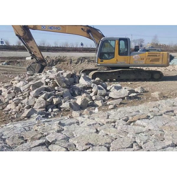 Galvanized 2x1x1m Gabion Wire Mesh Box 80x100mm Hexagonal