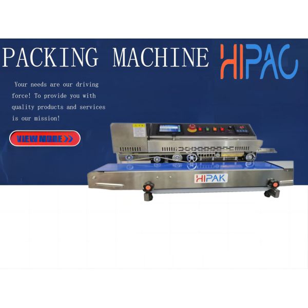 HIPAC FPM150E Ink-jet and Sealing Machine Heat Sealer China Hot Selling Aluminum Foil Bag Tea Biscuit Film Bag Sealing Machine