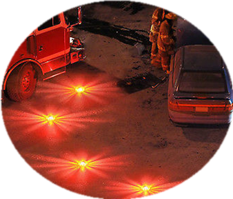 Multiple Colors Led Emergency Warning Lights 5 Watt With Magnetic Rechargeable