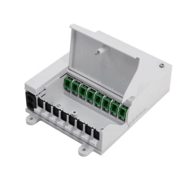 Wall Mount FTTH 8 Port Mini Fiber Optic Terminal Box SC