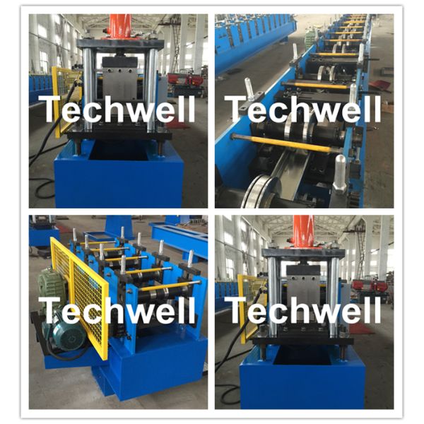 Hydraulic Cutting Rack Roll Forming Machine C Z U Purline Roll Forming Machine