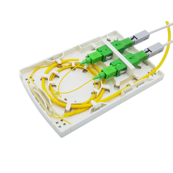FTB102H Wall Mounting Socket Panel SC Adapter Simplex Fiber Optic Termination Box with High ABS PC/ABS