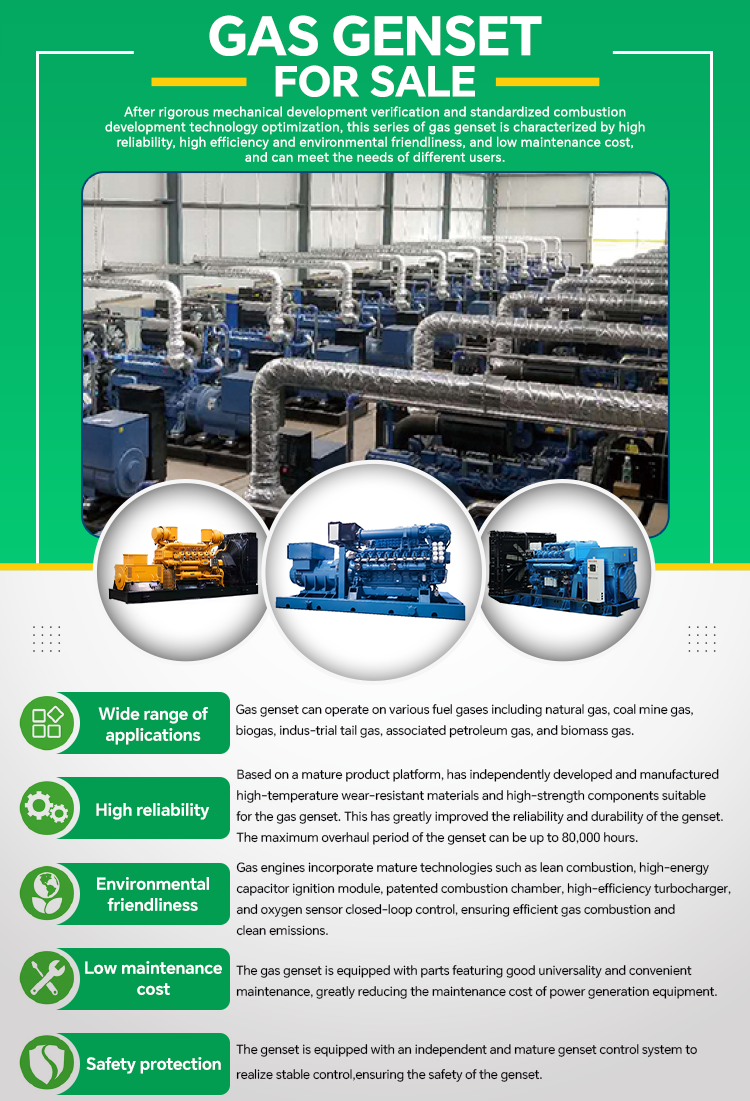 SHX 3300kVA 2640KW Factory Prices High-Efficient Power Solution for Macro Industrial LPG Generator Gas Generator Natural Gas Set